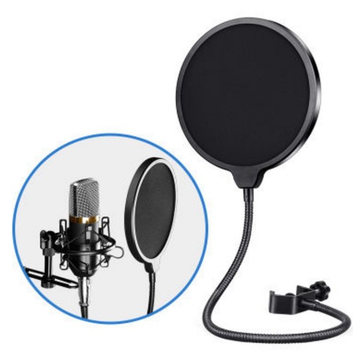 Studio microphone pop filter - pop,