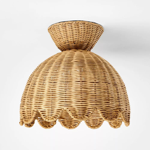 Woven flush mount - woven, ceiling
